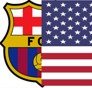 escudo del campamento de fútbol en invierno del FC Barcelona USA