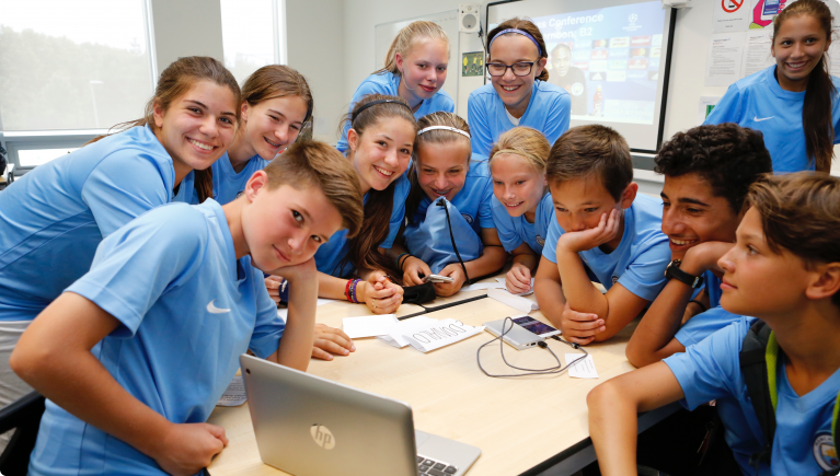 Click to find out more about the Manchester City football camp in NYC, USA