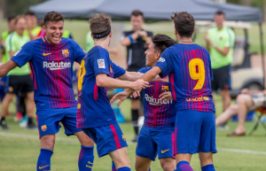 Training at the FC Barcelona in Arizona Soccer Goalkeeper camps