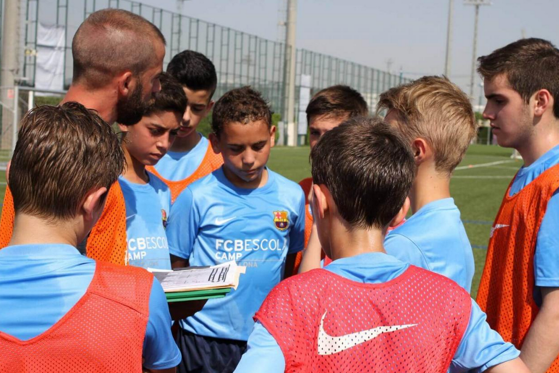 Training at the FCB Barcelona Soccer Goalkeeper Camp Soccer summer