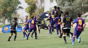 Match play at the FC Barcelona High Performance Football Academy