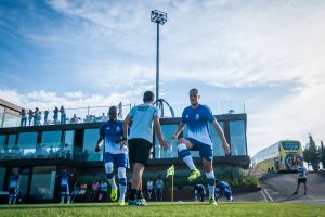 entrenamiento en el campamento intensivo de fútbol en Valencia