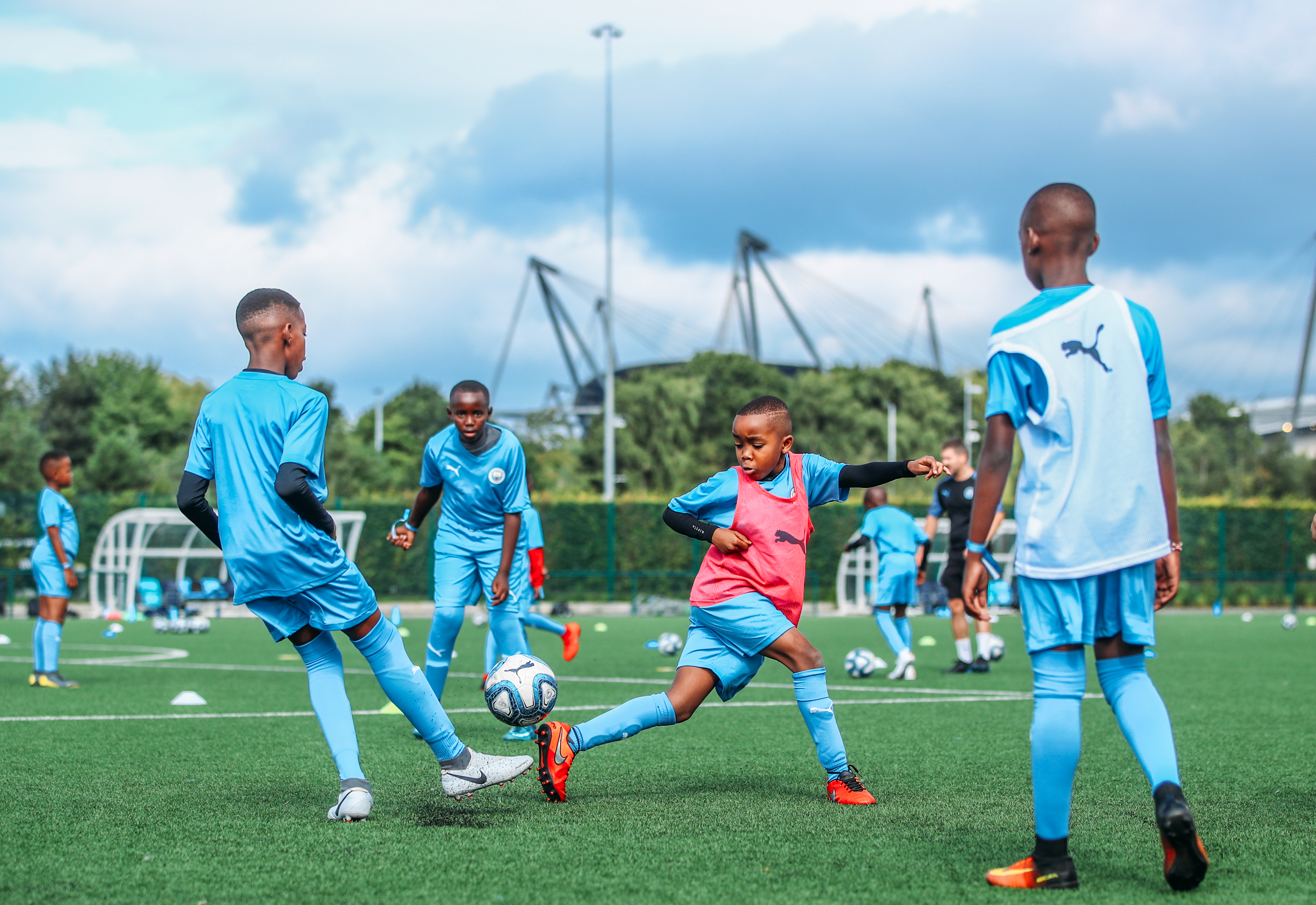 Man city kids store training