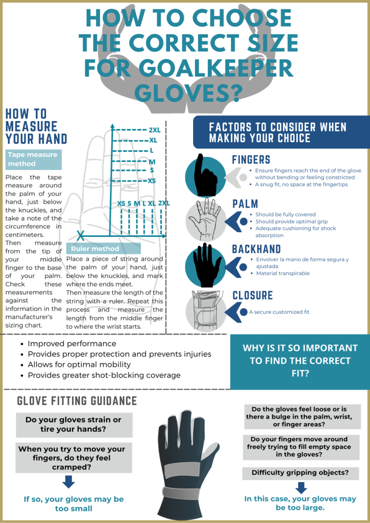 How to choose the correct size for goalkeeper glove?