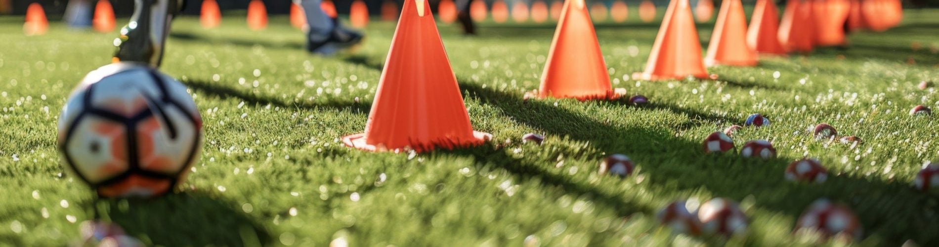 Entrenamiento en academia de fútbol